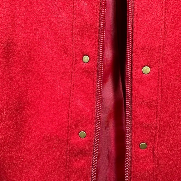 TANJAY Petite Red Faux Suede Zip Up Jacket Size 8 Petite - Picture 2 of 7